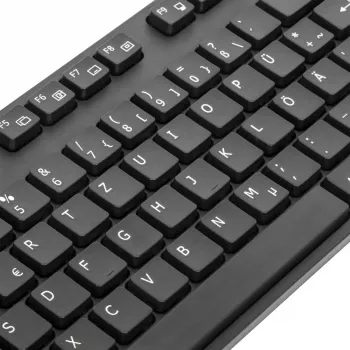 Targus AKB30DE klaviatuur Kodu USB QWERTZ Saksa Must