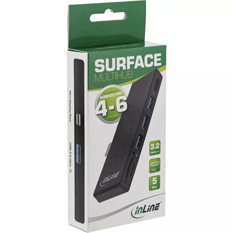 InLine Surface Pro 4/5/6 MultiHub USB-C dokkimisadapter