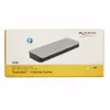 DeLOCK 87725 sülearvuti dokk, juhtmega, Thunderbolt 3, must hõbedane
