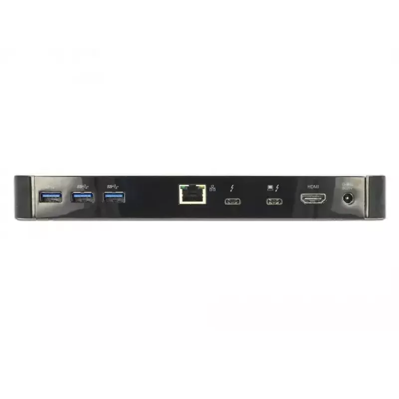 DeLOCK 87725 sülearvuti dokk, juhtmega, Thunderbolt 3, must hõbedane