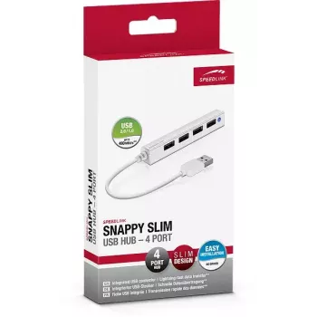 USB Hub SPEEDLINK SNAPPY õhuke SL-140000-WE