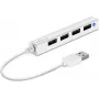 USB Hub SPEEDLINK SNAPPY õhuke SL-140000-WE