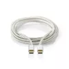 USB-kaabel Nedis CCTB60700AL20 2m USB C Alumiinium USB 2.0