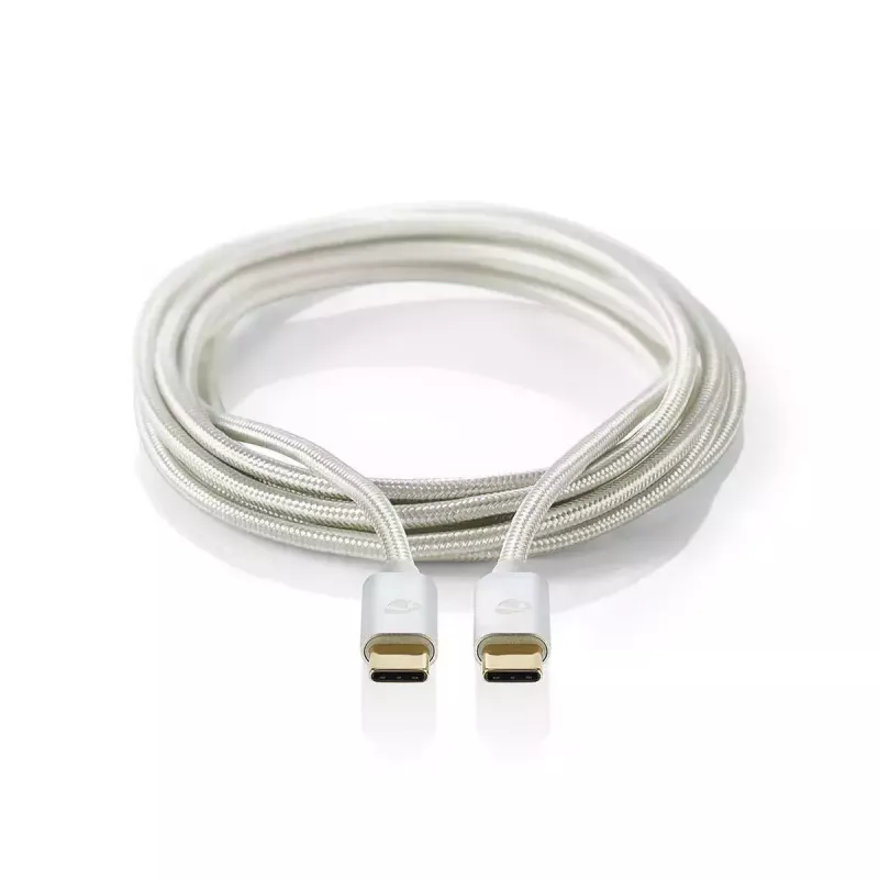 USB-kaabel Nedis CCTB60700AL20 2m USB C Alumiinium USB 2.0