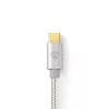 USB-kaabel Nedis CCTB60700AL20 2m USB C Alumiinium USB 2.0
