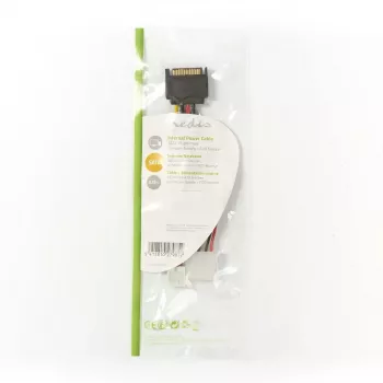 Nedis CCGP73550VA015 sisemine toitekaabel 0,15 m SATA 15-pin isane