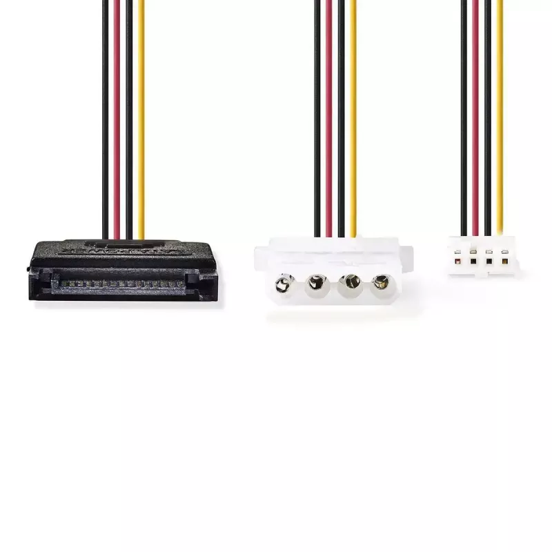 Nedis CCGP73550VA015 sisemine toitekaabel 0,15 m SATA 15-pin isane
