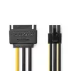 Sisemine toitekaabel Nedis CCGP74200VA015 0,15 m SATA 15-kontaktiline isane