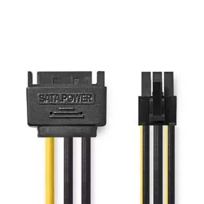 Sisemine toitekaabel Nedis CCGP74200VA015 0,15 m SATA 15-kontaktiline isane