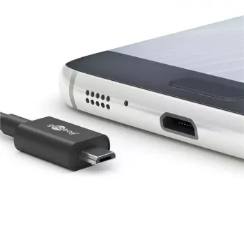 Goobay Micro-USB toiteplokk 15 W siseruumide laadija 3 A 1,5 m must