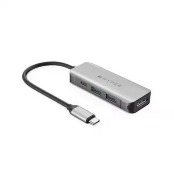 Laptop Dock HYPER HD41-GL USB 2.0 USB-C Must Hall