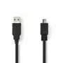 Nedis USB-kaabel USB 2.0 3m USB A Micro-USB B Must