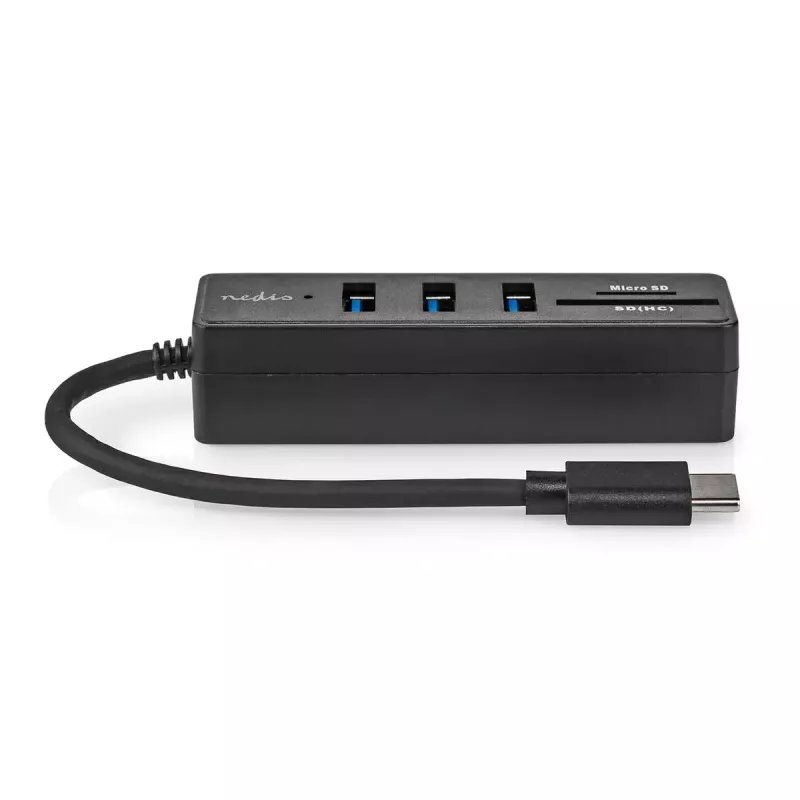 Sülearvuti dokk Nedis CCGB64250BK01 juhtmega USB USB-C must 5 Gbit/s