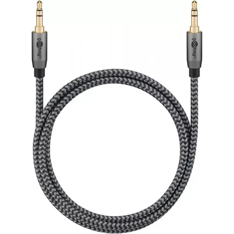 Audio kaabel WENTRONIC Goobay 65275 — 3 m, 3.5 mm TRS isane–isane, kullatud kontaktid, magnetiliselt varjestatud