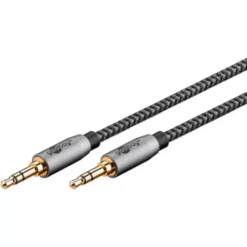 Audio kaabel WENTRONIC Goobay 65275 — 3 m, 3.5 mm TRS isane–isane, kullatud kontaktid, magnetiliselt varjestatud