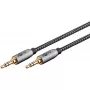 Audio kaabel WENTRONIC Goobay 65275 — 3 m, 3.5 mm TRS isane–isane, kullatud kontaktid, magnetiliselt varjestatud