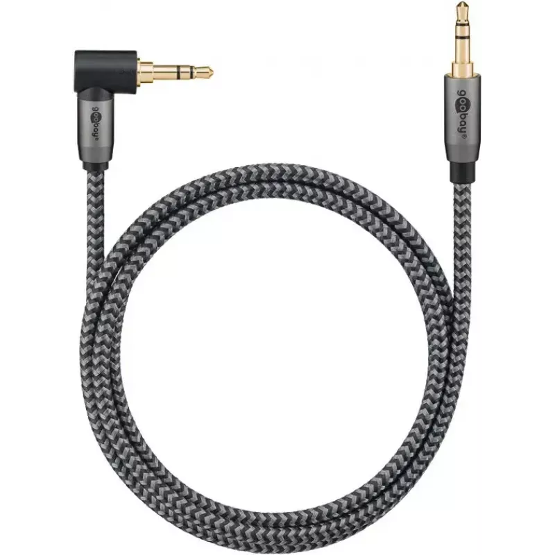 Helikaabel Goobay (WENTRONIC) 3,5 mm TRS–3,5 mm TRS, 3 m, vask, kullatud kontaktidega, magnetiliselt varjestatud