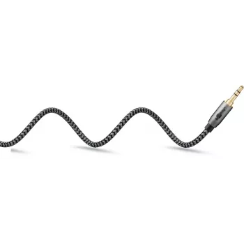 Goobay / WENTRONIC 3,5 mm TRS–3,5 mm TRS helikaabel, 5 m, vask, kullatud kontaktidega, magnetiliselt varjestatud
