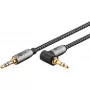 Goobay / WENTRONIC 3,5 mm TRS–3,5 mm TRS helikaabel, 5 m, vask, kullatud kontaktidega, magnetiliselt varjestatud