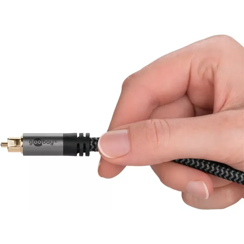 Helikaabel Goobay (WENTRONIC) 65306 — 3 m TOSLINK isane-isane, vask, kullatud kontaktidega, must/hõbedane