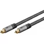 Helikaabel Goobay (WENTRONIC) 65306 — 3 m TOSLINK isane-isane, vask, kullatud kontaktidega, must/hõbedane