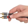 Audio kaabel WENTRONIC Goobay 65301 — 3 m, 2×RCA pistikule RCA, vaskjuhtmed, kullatud kontaktid, magnetiliselt varjestatud