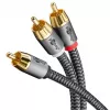 RCA audiokaabel WENTRONIC Goobay 65302 — 2xRCA RCA-le, 5 m, vask, kullatud kontaktid, magnetiliselt varjestatud