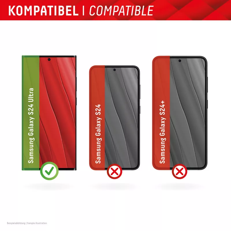 Displex ekraanikaitse + ümbris Samsung Galaxy S24 Ultra jaoks, Eco paigaldusraam, täiskate