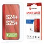 Displex Smart Glass (9H) Samsung Galaxy S24+/S25+ jaoks, paigalduskleebis, purunemiskindel