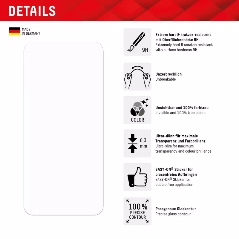 Displex Smart Glass (9H) Samsung Galaxy A24/A25 5G-le, paigalduskleebis, purunemiskindel