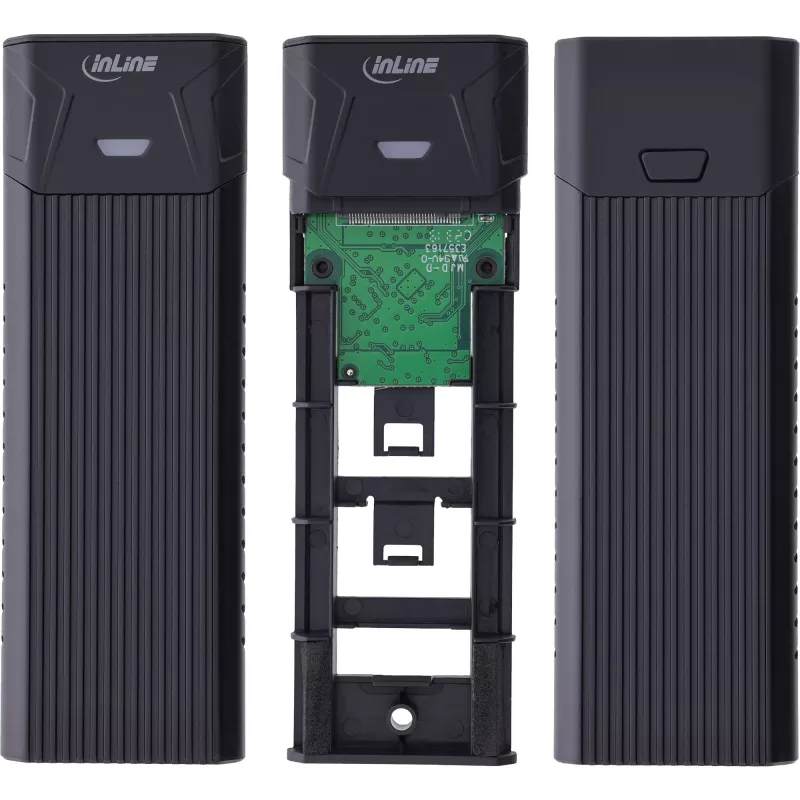 InLine USB3.2 Gen.2 USB-C to M.2 SSD (PCIe NVMe & SATA) korpus