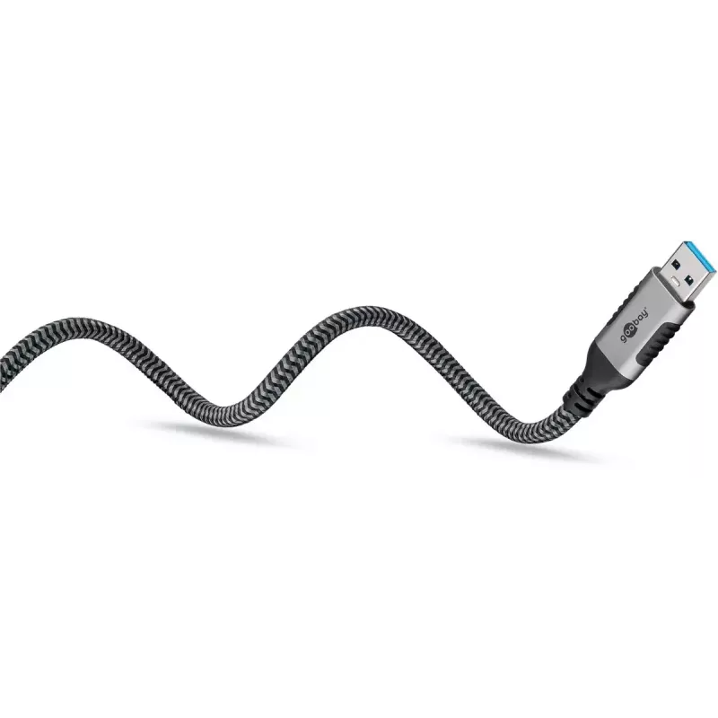 Goobay kaabli soovahetaja USB A RJ-45 15 m Must Hõbedane