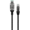Goobay kaabli soovahetaja USB A RJ-45 15 m Must Hõbedane