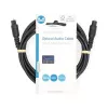 Nedis CAGL25000BK10 helikaabel 1 m TOSLINK must