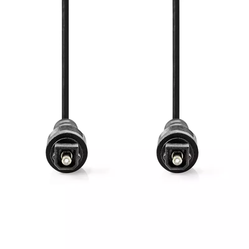 Nedis CAGL25000BK10 helikaabel 1 m TOSLINK must
