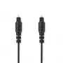 Nedis CAGL25000BK10 helikaabel 1 m TOSLINK must