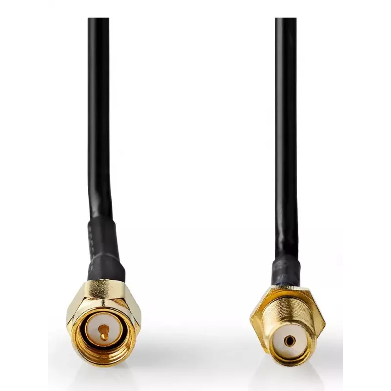 Koaksiaalkaabel Nedis CSGL02010BK10 1 m SMA Must