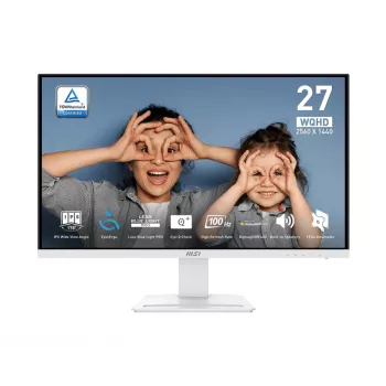 MSI Pro MP273QWDE E2 arvutimonitor 68,6 cm (27 tolli) 2560 x 1440 pikslit Wide Quad HD LCD Valge