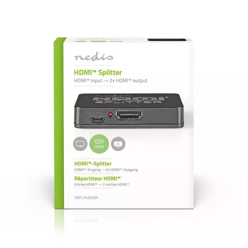 Video Splitter Nedis VSPL34002BK