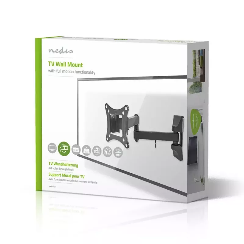 TV-kinnitus Nedis TVWM1510BK 68.6 cm 27 tolli must 15 kg