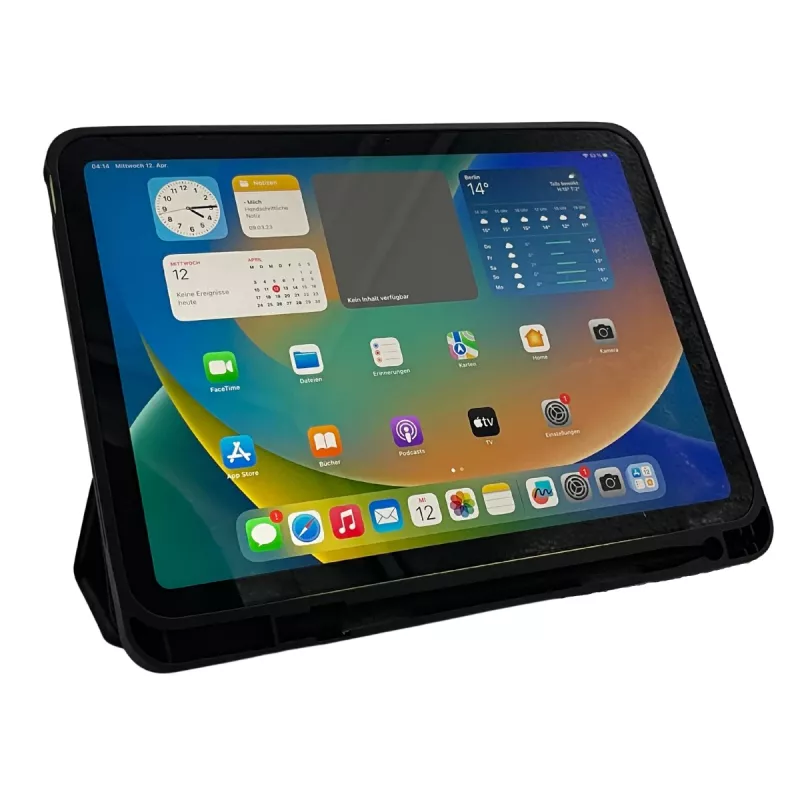 Folio Slim Case Hurtel DEQSTER iPad 10,9 tolli (10. põlvkond) — TPU/PU kate, 3 statiivi režiimi, 244 g