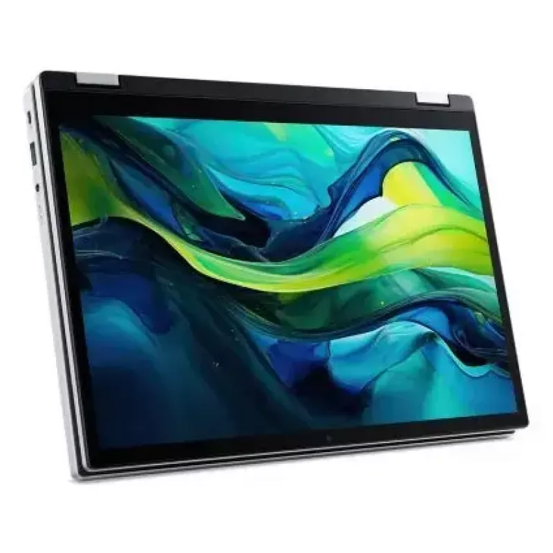 Konverteeritav sülearvuti Acer Aspire Go Spin 14 AGSP14-31PT-36R6 — 14-tolline WUXGA puuteekraan, Intel Core 3 N355 1.9 GHz, 16 GB LPDDR5, 512 GB SSD, Windows 11 Home, hõbedane
