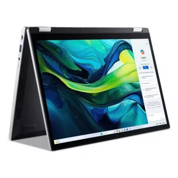 Konverteeritav sülearvuti Acer Aspire Go Spin 14 AGSP14-31PT-36R6 — 14-tolline WUXGA puuteekraan, Intel Core 3 N355 1.9 GHz, 16 GB LPDDR5, 512 GB SSD, Windows 11 Home, hõbedane
