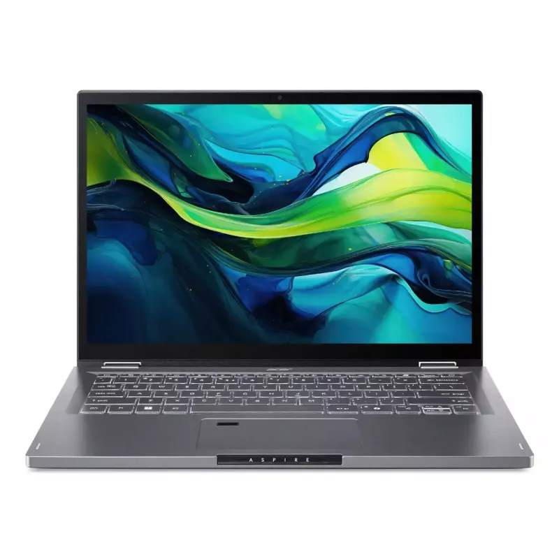 Hübriid 2-in-1 sülearvuti Acer Aspire Spin 14 ASP14-52MTN-75Q5 — Intel Core Ultra 7 155U, 14-tolline WUXGA puuteekraan, 16 GB LPDDR5x, 1 TB SSD, Wi‑Fi 6, Windows 11 Home, hall