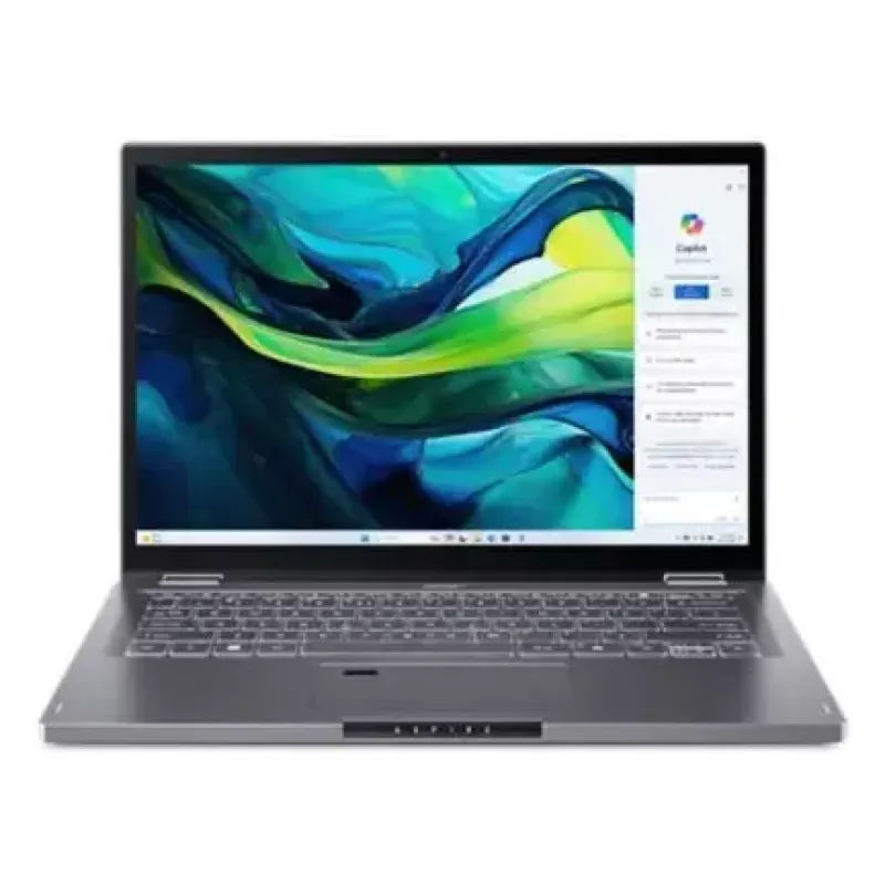 Sülearvuti konverteeritav Acer Aspire Spin 14 ASP14-52MTN — Intel Core Ultra 7 155U, 14-tolline WUXGA puuteekraan, 32 GB LPDDR5x, 1 TB SSD, Wi‑Fi 6E, Windows 11 Home