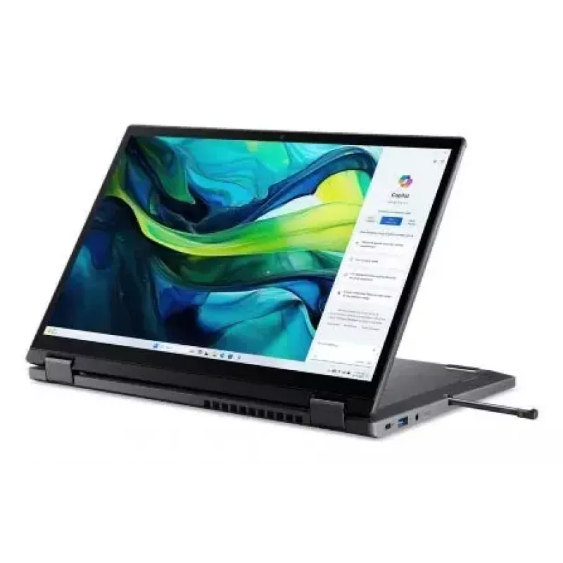 Sülearvuti konverteeritav Acer Aspire Spin 14 ASP14-52MTN — Intel Core Ultra 7 155U, 14-tolline WUXGA puuteekraan, 32 GB LPDDR5x, 1 TB SSD, Wi‑Fi 6E, Windows 11 Home