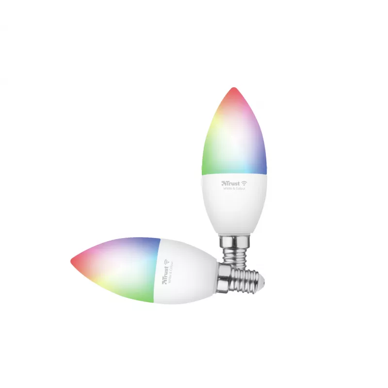 TRUST 71293 nutipirn — Wi‑Fi nutivalgusti, valge, AC, 37×100 mm, 2 tk pakendis