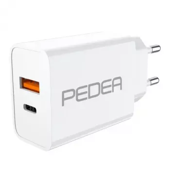 Mobiilseadme laadija PEDEA 60040100 Universal Valge AC Kiirlaadimine Siseruumides