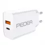 Mobiilseadme laadija PEDEA 60040100 Universal Valge AC Kiirlaadimine Siseruumides