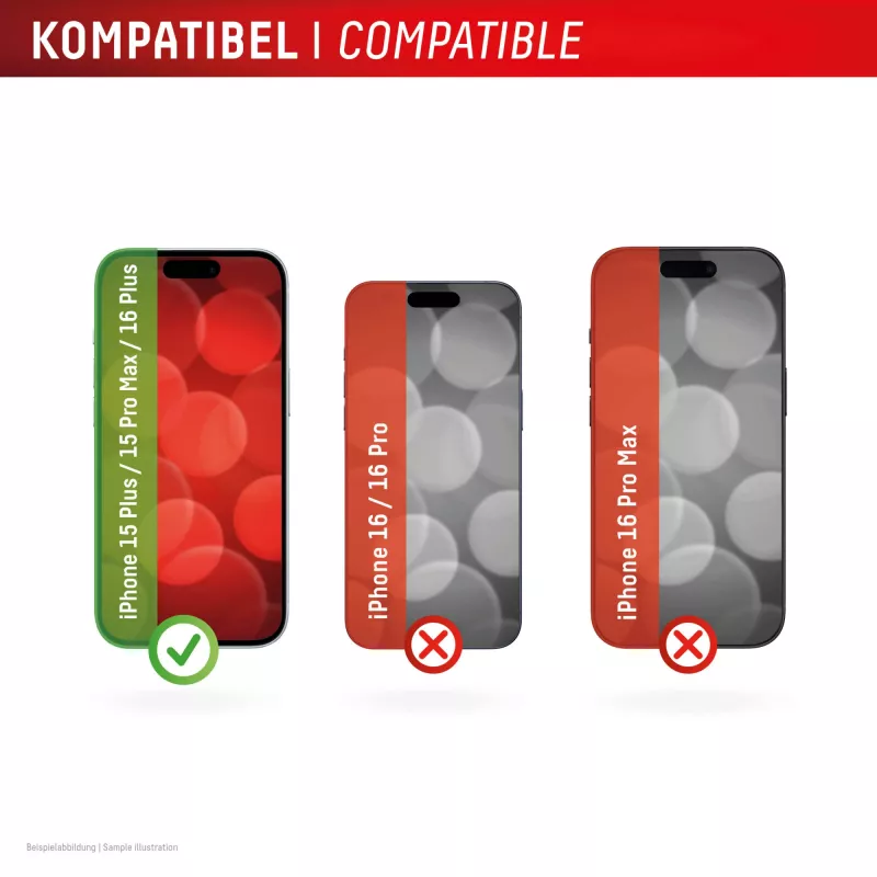 Displex ekraanikaitse (10H) Apple iPhone 15 Plus/15 Pro Max/16 Plus jaoks, Eco paigaldusraam, kriimustuskindel